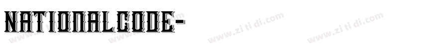 NationalCode字体转换
