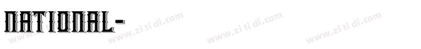 national字体转换