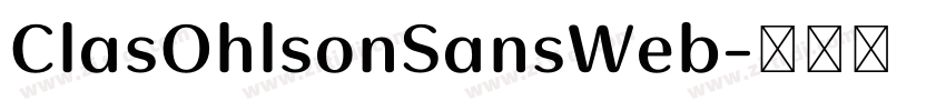 ClasOhlsonSansWeb字体转换 ClasOhlsonSansWeb字体转换