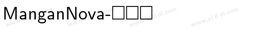 ManganNova字体转换