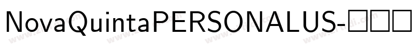 NovaQuintaPERSONALUS字体转换