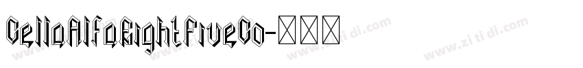 CellaAlfaEightFiveCo字体转换