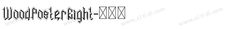 WoodPosterEight字体转换