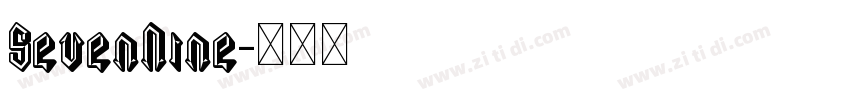 SevenNine字体转换 SevenNine字体转换