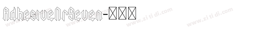 AdhesiveNrSeven字体转换