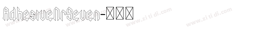 AdhesiveNrSeven字体转换