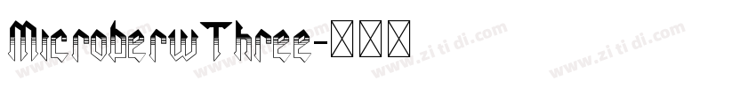 MicroberwThree字体转换