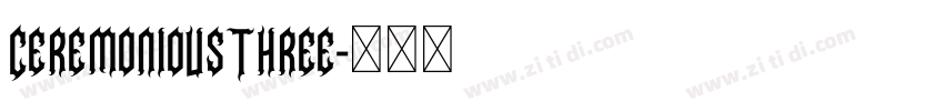 CeremoniousThree字体转换