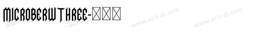 MicroberwThree字体转换
