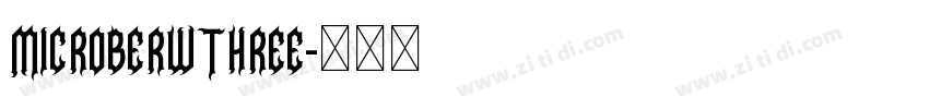 MicroberwThree字体转换