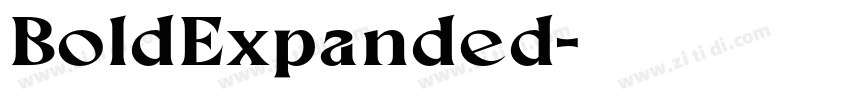 BoldExpanded字体转换 BoldExpanded字体转换