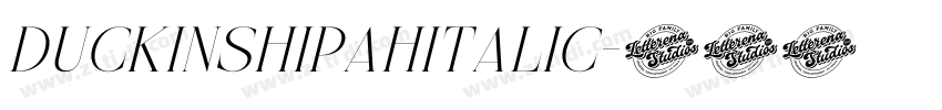 DuckinShipahItalic字体转换