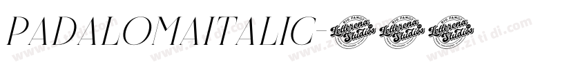PadalomaItalic字体转换