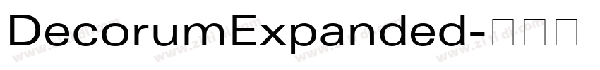 DecorumExpanded字体转换 DecorumExpanded字体转换