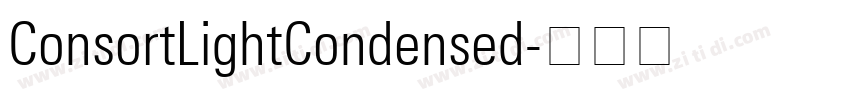 ConsortLightCondensed字体转换