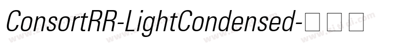 ConsortRR-LightCondensed字体转换