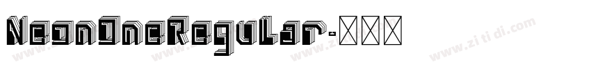 NeonOneRegular字体转换