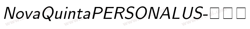 NovaQuintaPERSONALUS字体转换