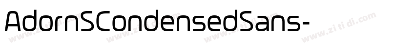 AdornSCondensedSans字体转换