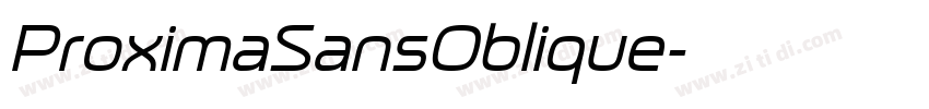ProximaSansOblique字体转换