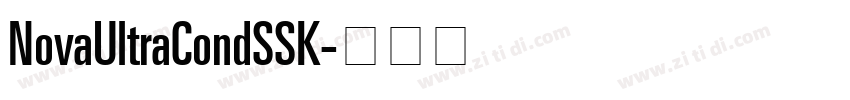 NovaUltraCondSSK字体转换