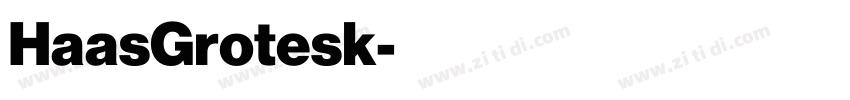HaasGrotesk字体转换 HaasGrotesk字体转换