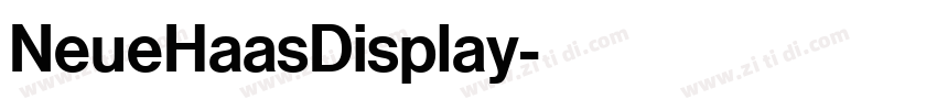 NeueHaasDisplay字体转换