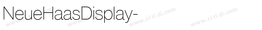 NeueHaasDisplay字体转换