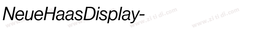 NeueHaasDisplay字体转换