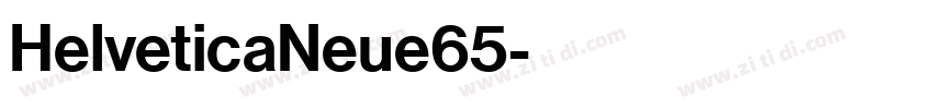 HelveticaNeue65字体转换