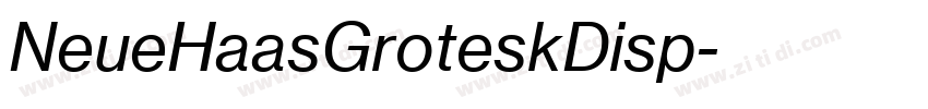 NeueHaasGroteskDisp字体转换 NeueHaasGroteskDisp字体转换