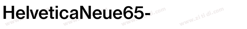 HelveticaNeue65字体转换