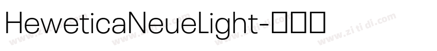 HeweticaNeueLight字体转换