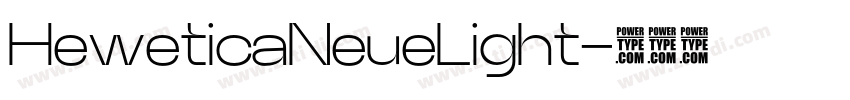 HeweticaNeueLight字体转换
