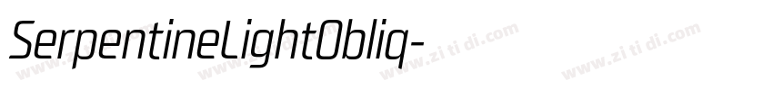 SerpentineLightObliq字体转换