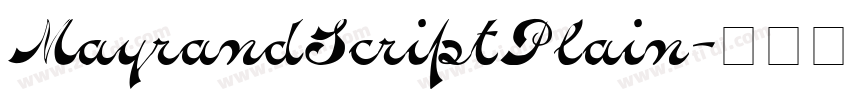MayrandScriptPlain字体转换