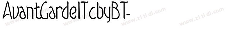 AvantGardelTcbyBT字体转换