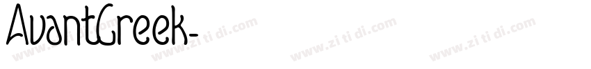 AvantGreek字体转换
