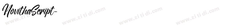NovithaScript字体转换