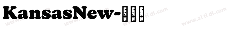 KansasNew字体转换
