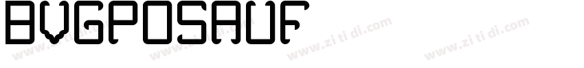 BVGPosAuf字体转换