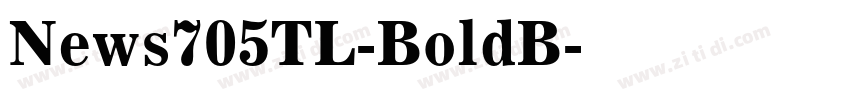 News705TL-BoldB字体转换