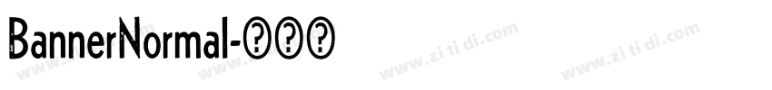 BannerNormal字体转换