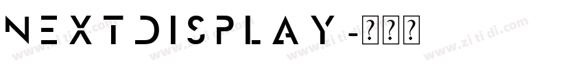 NextDisplay字体转换