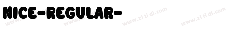 Nice-Regular字体转换