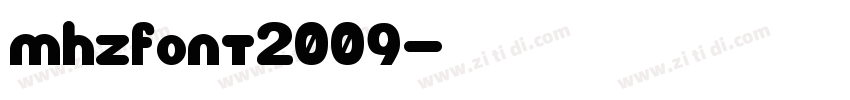 MHZFONT2009字体转换