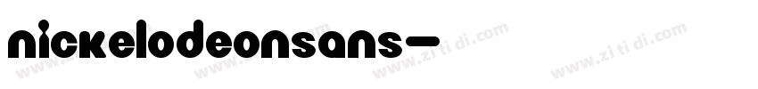 NickelodeonSans字体转换