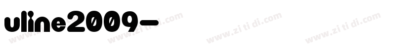 Uline2009字体转换