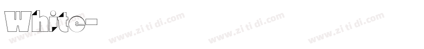 White字体转换