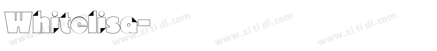 Whitelisa字体转换